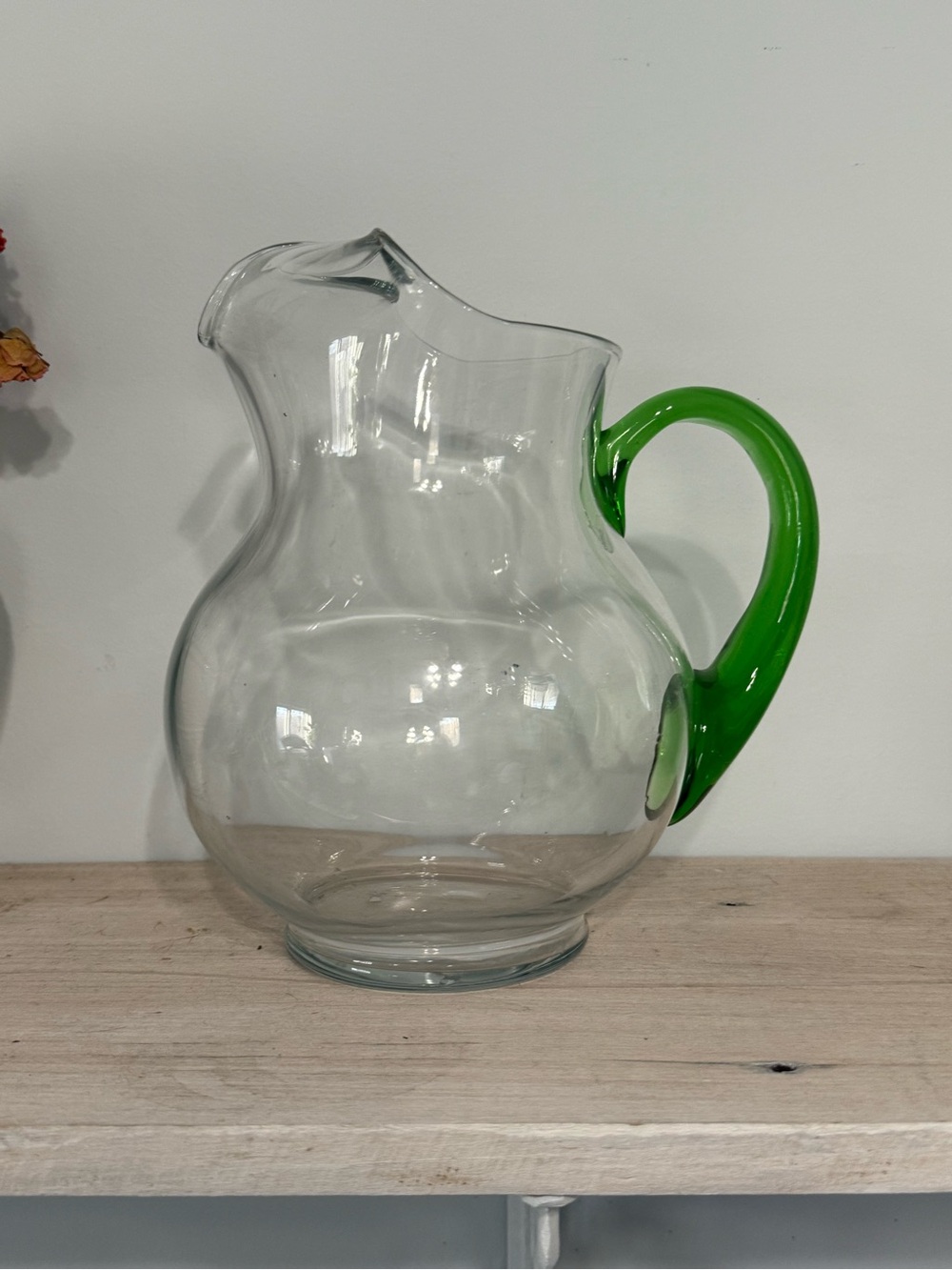 VTG glass pitcher
